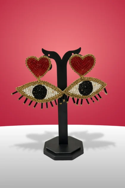 Evil Eye Beaded Earring