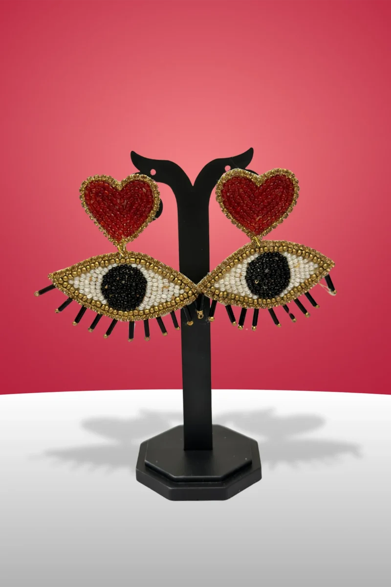Evil Eye Beaded Earring