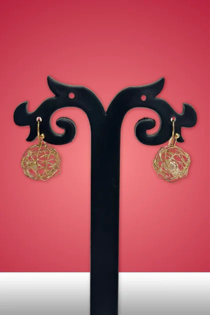 Net Style Metal Earrings