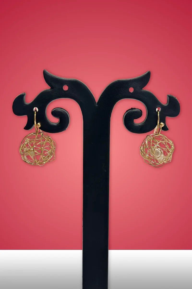 Net Style Metal Earrings