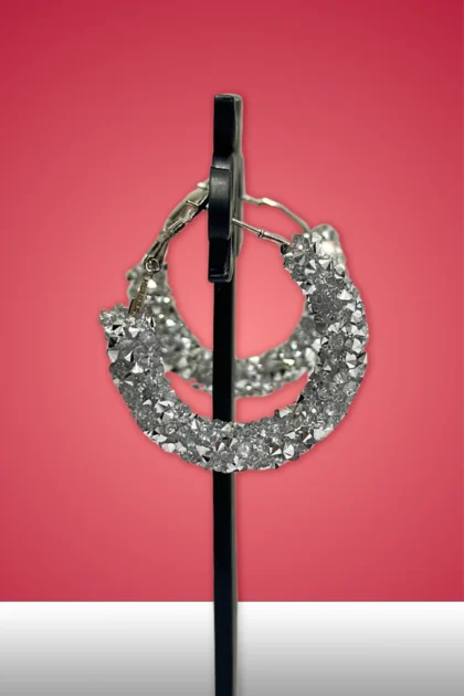 Bling Girl Diamond Cut Earrings