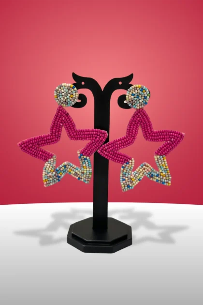 Beach Star Beaded Earrings