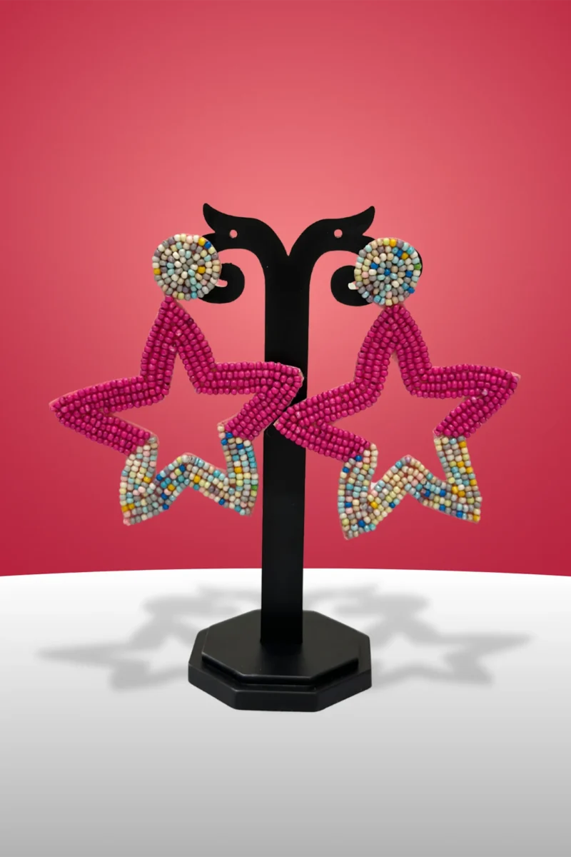 Beach Star Beaded Earrings