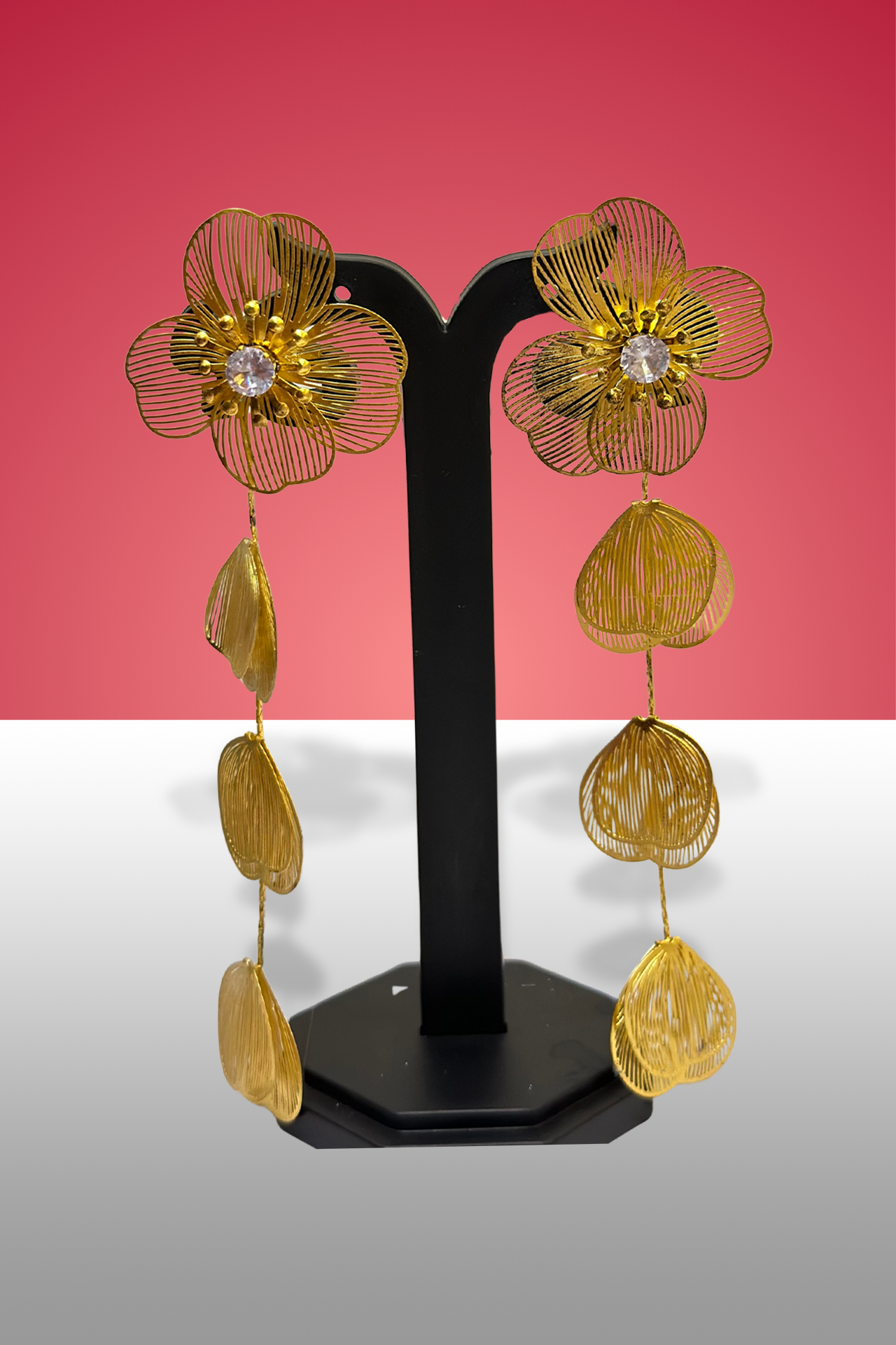 Gold Flower Earrings